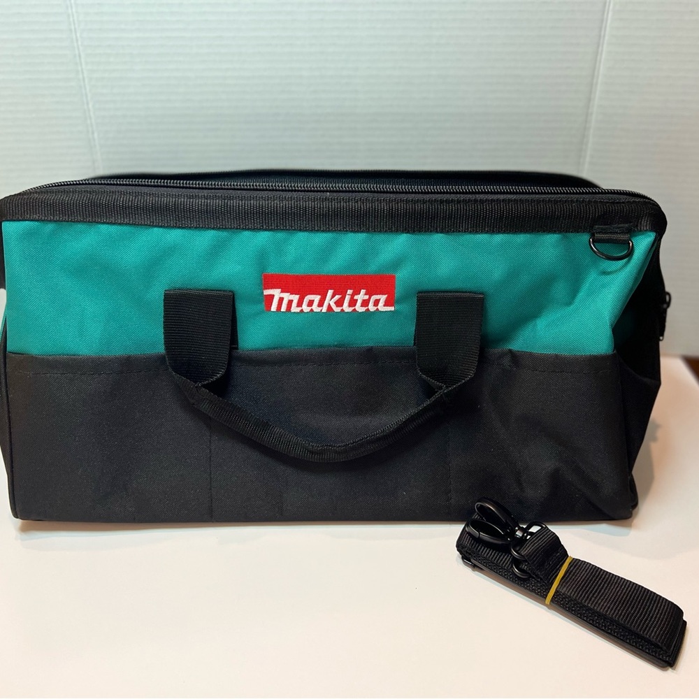 Mikita X-Large 20” Heavy-Duty Contractor Tool Bag w Shoulder Strap 8 pockets NEW - Picture 2 of 13